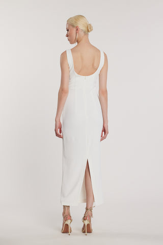 Abito ANGIOLINI senza maniche lungo con applicazioni strass