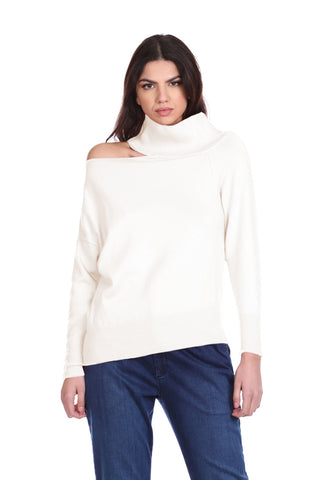UMESER long-sleeved volcano collar shirt with opening