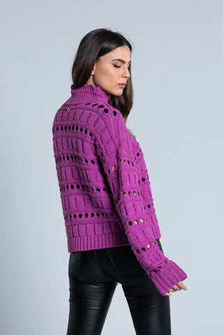 REGINA long sleeve shirt with volcano collar