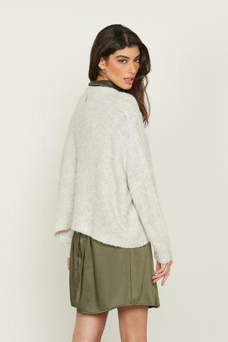 NANGATU long sleeve braided cardigan