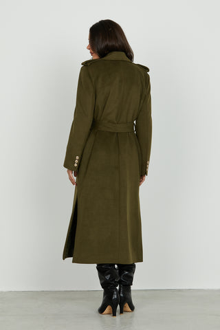 Cappotto SHISPA lungo manica lunga con alette più patte più cintura