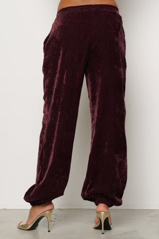 Pantalone DUKE in velluto elastico sul fondo