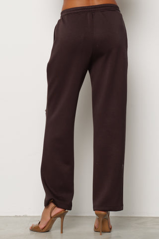 Pantalone ALBERO in felpa con applicazioni e ricamo logo