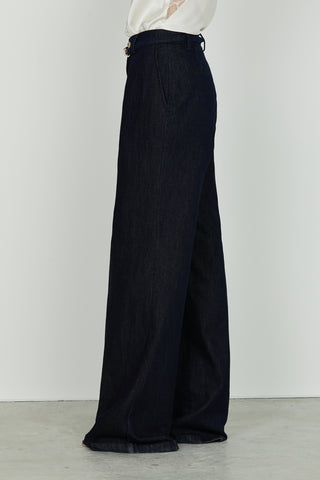 Panta ALAIN_20 v.alta con ts francesi più pinces più cint.con alamaro wild fit d.blu
