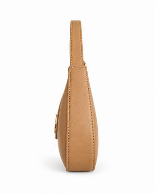 Borsa SCANNY_BIG mezza luna con manico più fibbia alamaro più zip ecopelle