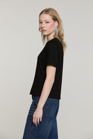 T-shirt DAVALOS mezza manica con strass