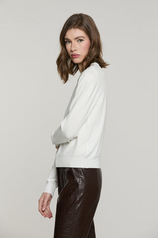 Maglia AVETRAZ manica lunga girocollo con strass