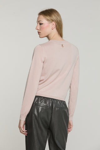 Cardigan FIORELLI manica lunga girocollo con baguette