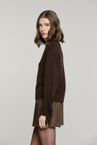 Maglia ZELLY manica lunga con frange