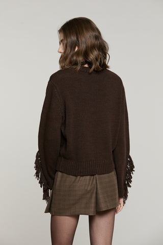 Maglia ZELLY manica lunga con frange