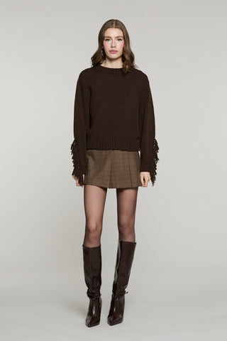 Maglia ZELLY manica lunga con frange