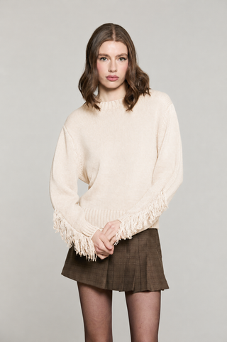 Maglia ZELLY manica lunga con frange