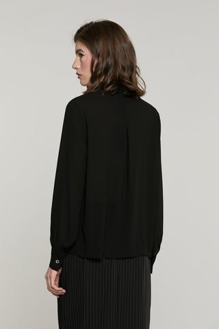 Camicia LIZZIE manica lunga con tasche più patte più strass