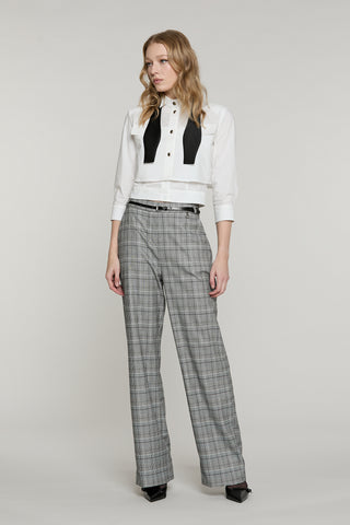 Camicia CORVINA corta manica 3/4 con patte più papillon