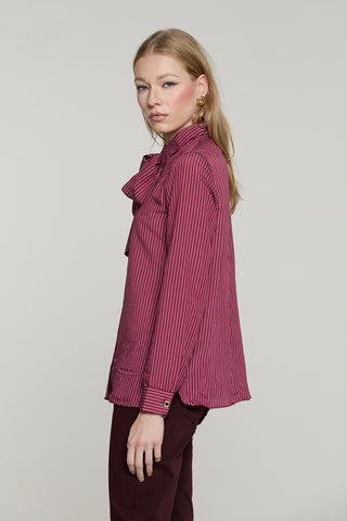 Camicia BLOWELL manica lunga con fusciacca righe