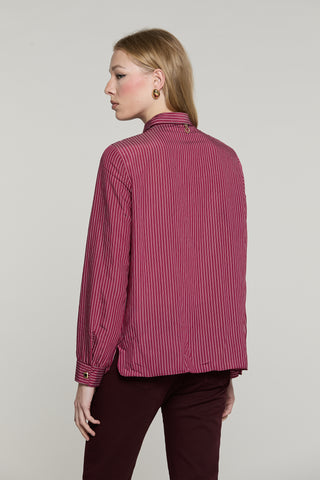 Camicia BLOWELL manica lunga con fusciacca righe