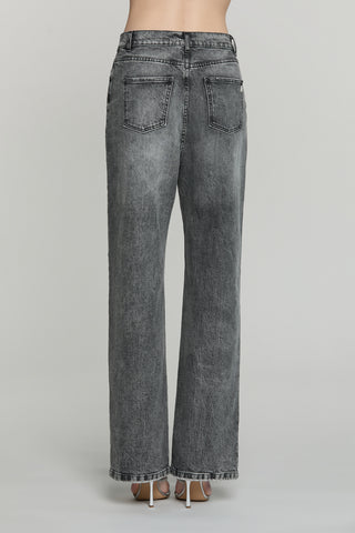 Panta GISELLE_GREY_SNZ vita media 5 ts loose fit denim