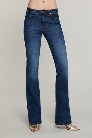Panta GISELLE_BLUE_SNZ vita media 5 ts loose fit denim blue