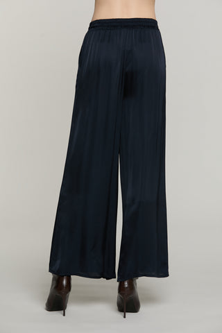 Panta STOKER vita alta con elastico palazzo con tasche