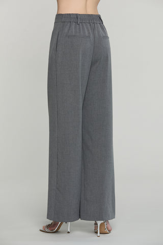 Panta BADISCO vita alta con elastico più tasche filetto