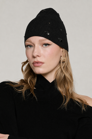 Cappello CHAMBER con paillettes più castoni lurex