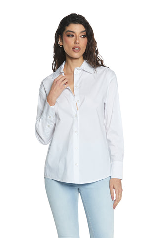 Camicia ASTERIS manica lunga con ricamo logo