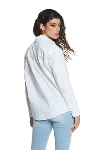 ASTERIS long sleeve shirt with logo embroidery