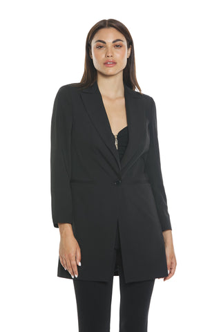 EUDIALITE long sleeve jacket 1 button plus pockets