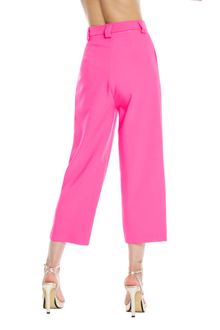 INKOS high-waisted capri pant with darts and French pockets