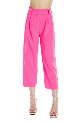 INKOS high-waisted capri pant with darts and French pockets