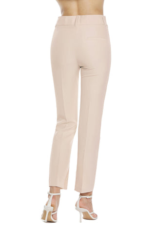 Pantalone CISARINA vita alta sigaretta con spacchi fondo