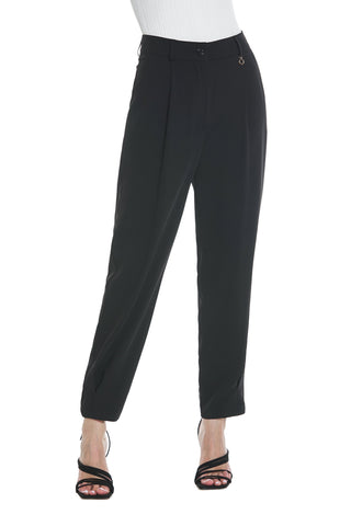 Pantalone AURORAS vita alta con cint.logo più tasche  francesi più pinces più piega baciata fdo