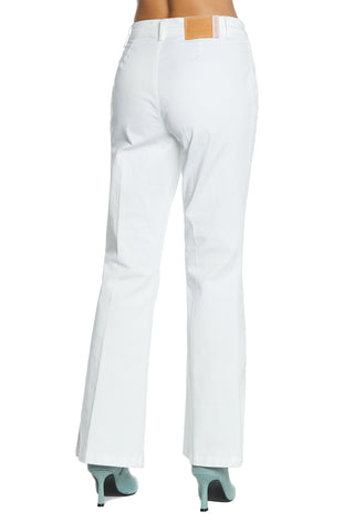 Panta KRISTEN_1 vita media chino flaire fit gabardine