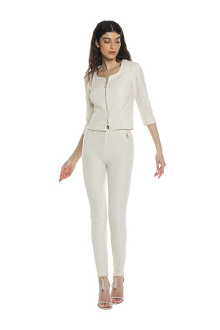 XUANGE short 3/4 length jacket with zip