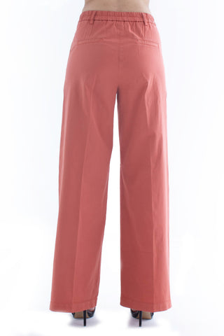 Pantalone ISABELLE_10 Vita Media Chino Gamba Palazzo Gabardina