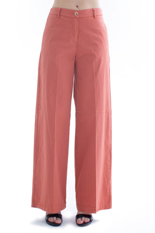Pantalone ISABELLE_10 Vita Media Chino Gamba Palazzo Gabardina