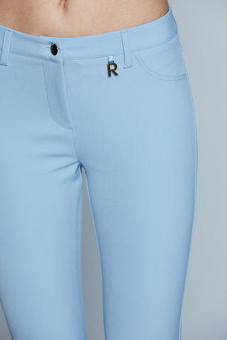 Pantalone NANDA_B Vita Alta Slim con Zip Fondo