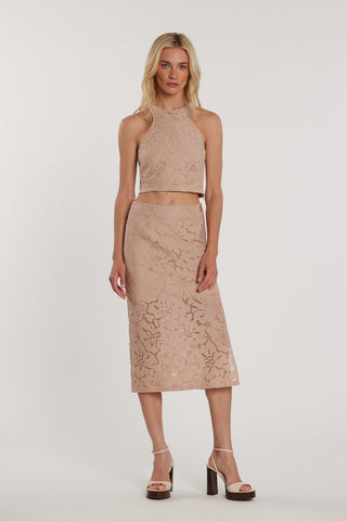 Blusa VIVER corta smanicata scollo alla americana con zip più fiocco collo pizzo