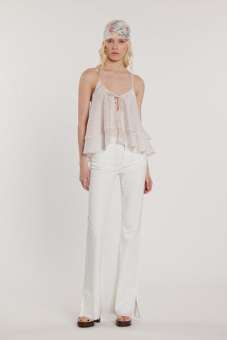 Top AMAL con goccia più laccetto sul seno più balza