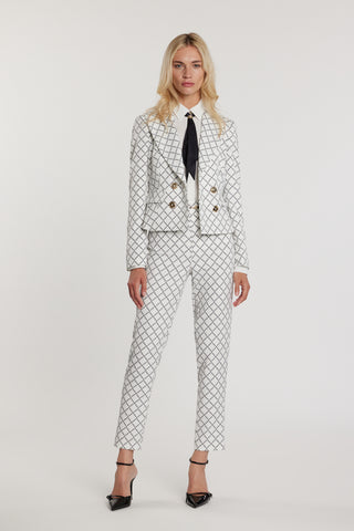 Giacca ATTIDU_S maniche lunghe doppio petto più patte più stampa logo all over