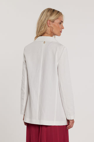 Giacca GABRYEL maniche lunghe effetto doppiopetto sfoderata con patte