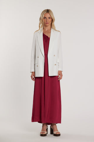 Giacca GABRYEL maniche lunghe effetto doppiopetto sfoderata con patte