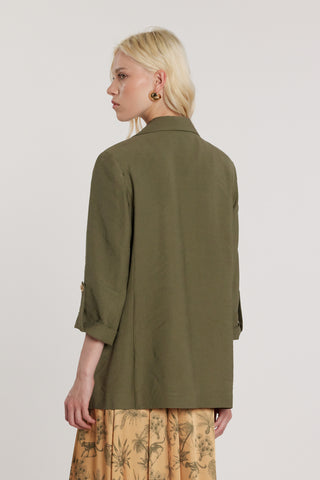 Giacca ZORAS maniche tre quarti con risvolto più aletta e tasche sfoderata