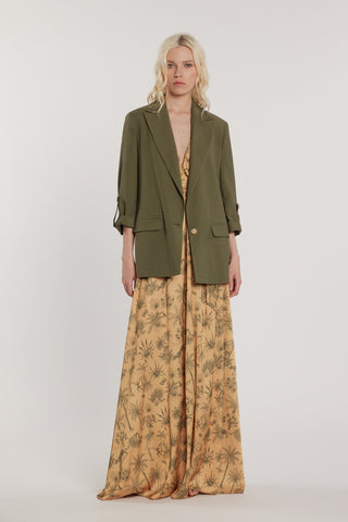 Giacca ZORAS maniche tre quarti con risvolto più aletta e tasche sfoderata