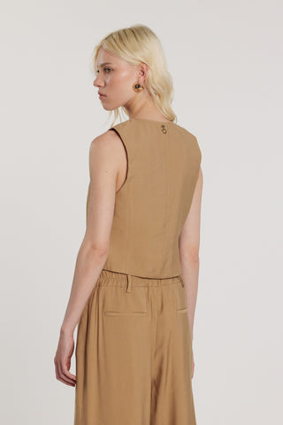 Gilet DANIELI_P tre bottoni più tasche filetto