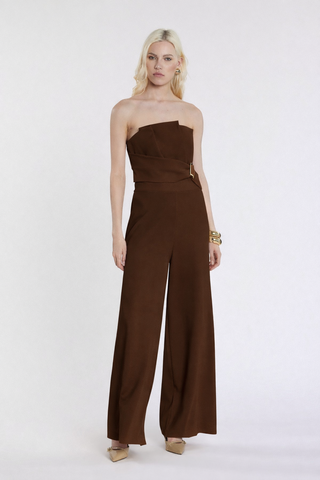 Tuta UETT lunga smanicata con fascia ventaglio più pieghe più effetto cintura