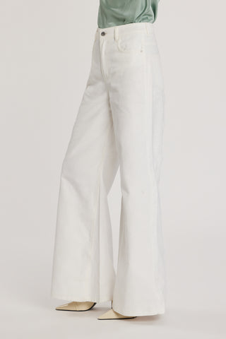 Pantalone DAKOTA_11 vita alta cinque tasche con inserti pizzo wild fit bull