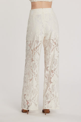 Pantalone ADLON vita alta con culotte pizzo