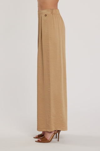 Pantalone TRINCA vita alta palazzo con elastico più pinces