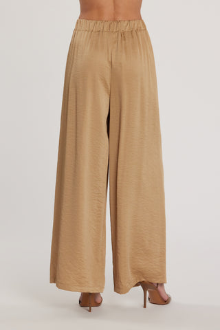 Pantalone TRINCA vita alta palazzo con elastico più pinces